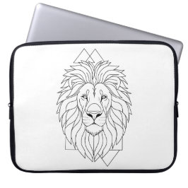 Capa Para Notebook Geometric Lion Head
