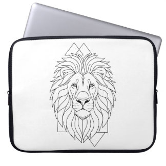 Capa Para Notebook Geometric Lion Head