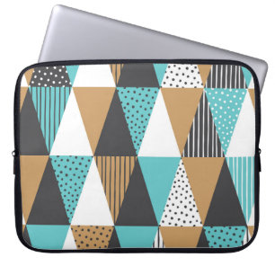 Capa Para Notebook Geométrico de Vintage: Ilustração de Abstrato.