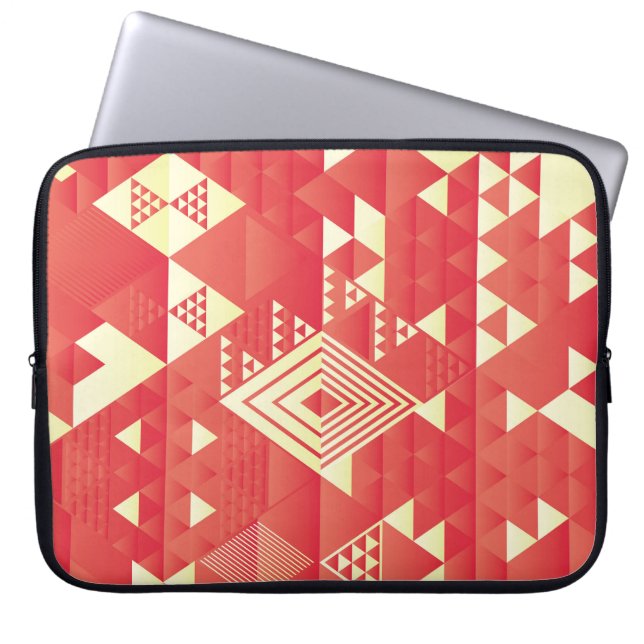 Capa Para Notebook Geométrico decorativo, elementos de colheita de ab (Frente)
