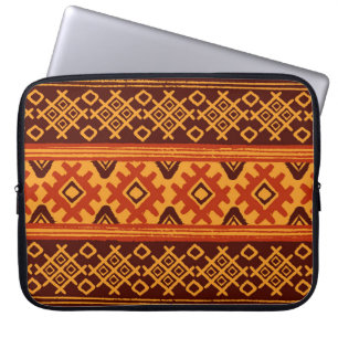 Capa Para Notebook Geométrico étnico, padrão popular tradicional.