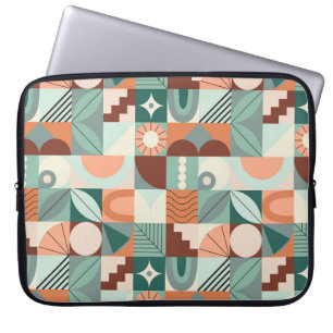 Capa Para Notebook Geométrico sem costura, padrão de mosaico abstrato