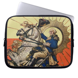 Capa Para Notebook George Washington a cavalo