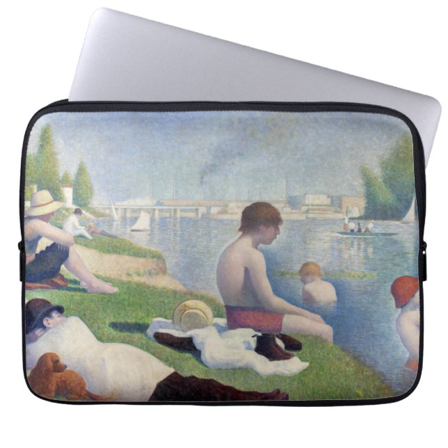 Capa Para Notebook Georges Seurat - Banhistas em Asnieres (Frente)