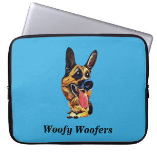 Capa Para Notebook German shepherd Engraçado Bolsa de laptop Neoprene