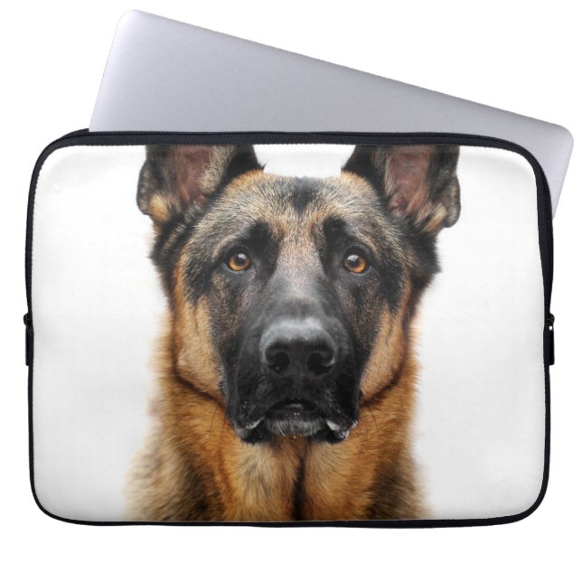 Capa Para Notebook German shepherd Sentado (Frente)