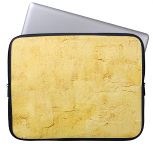 Capa Para Notebook gesso texturizado de abstrato amarelo-claro na par