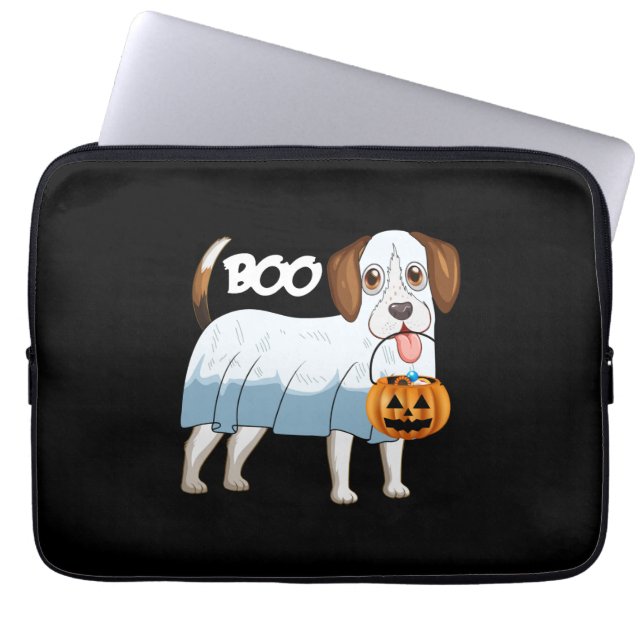 Capa Para Notebook Ghost Beagle Halloween Dog (Frente)