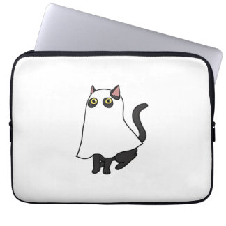 Capa Para Notebook Ghost Cat Classic T-Shirt_2
