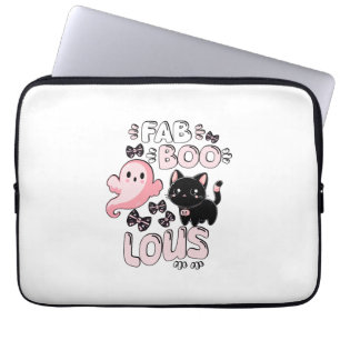 Capa Para Notebook Ghost Spooktacular, cor-de-rosa Dia de as Bruxas e