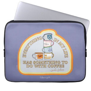 Capa Para Notebook Gilmore Girls Gráfico de Coffee Quote