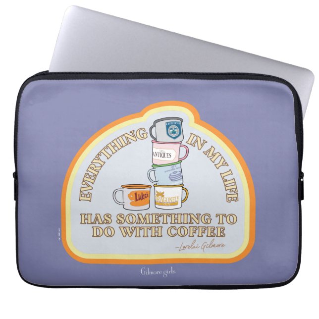 Capa Para Notebook Gilmore Girls | Gráfico de Coffee Quote (Frente)