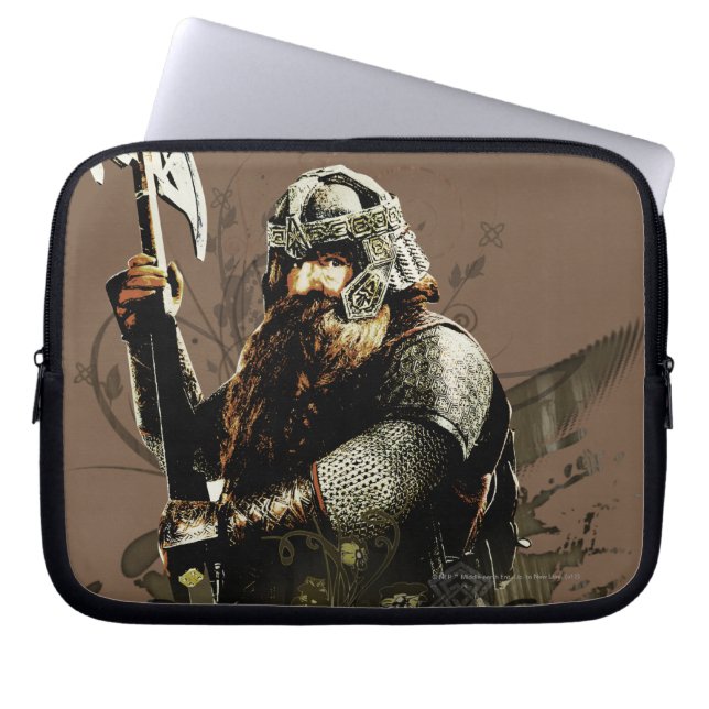 Capa Para Notebook GIMLI™ Com Colagem De Vetor Ax (Frente)