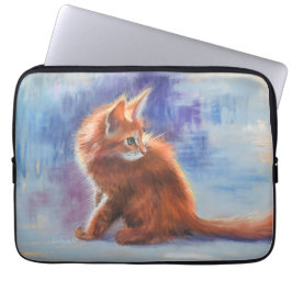 Capa Para Notebook Ginger Kitten na Luz Pastel