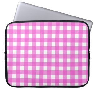 Capa Para Notebook Gingham rosa