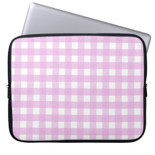 Capa Para Notebook Gingham rosa pálido