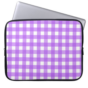 Capa Para Notebook Gingham roxo brilhante