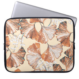 Capa Para Notebook Gingko com o padrão perfeito do fruta. Aquarela fl