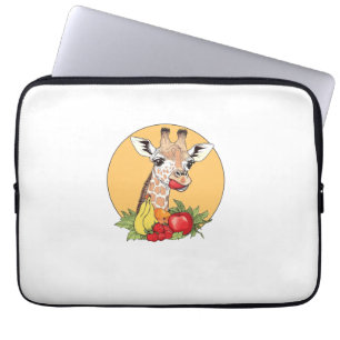 Capa Para Notebook Girafa com vibrações divertidas de ilustração de F