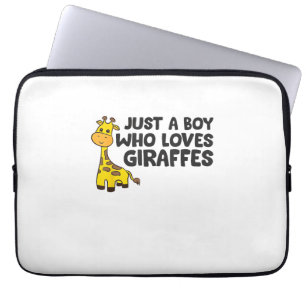 Capa Para Notebook Girafa Engraçada Apenas Um Menino Que Ama Girafas