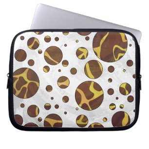 Capa Para Notebook Giraffe Brown e Impressão Amarelo