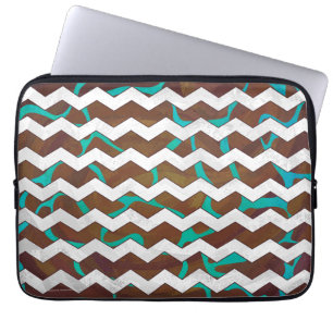 Capa Para Notebook Giraffe Brown e Teal Impressão