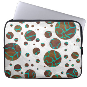 Capa Para Notebook Giraffe Brown e Teal Impressão