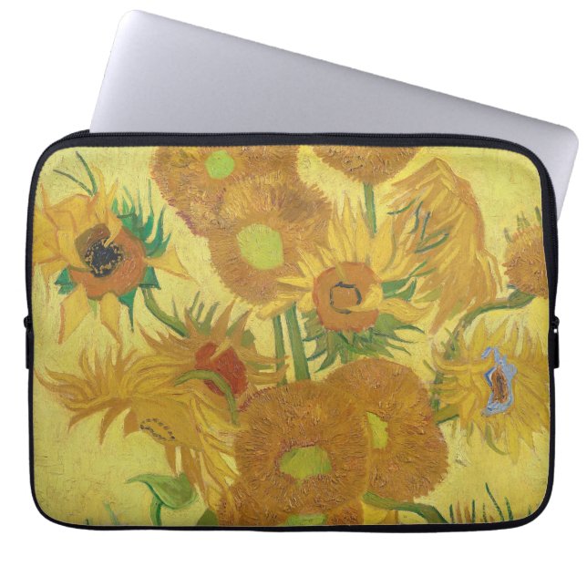 Capa Para Notebook Girassóis de Vincent van Gogh (1888) (Frente)