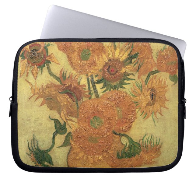 Capa Para Notebook Girassóis de Vincent van Gogh |, 1889 (Frente)
