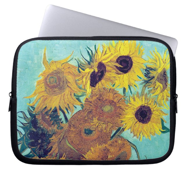 Capa Para Notebook Girassóis por Vincent van Gogh (Frente)