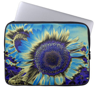 Capa Para Notebook Girassol Azul