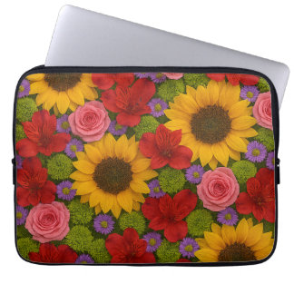 Capa Para Notebook Girassol e Rosas