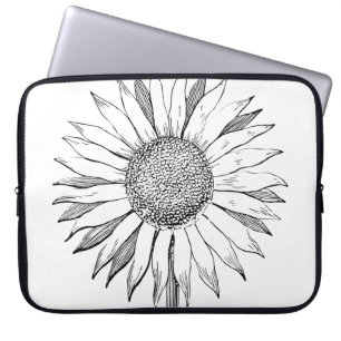 Capa Para Notebook Girassol Ilustrado