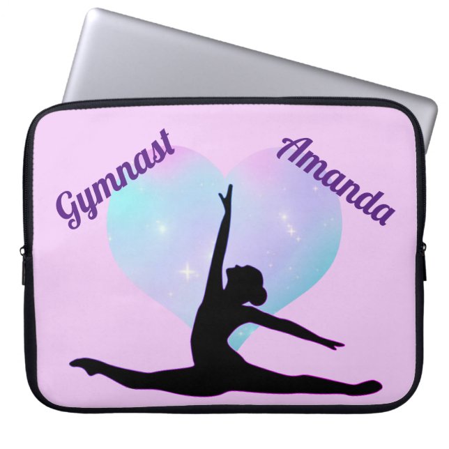 Capa Para Notebook Girls Personalised Gymnast Roxo Gymnast (Frente)