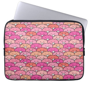 Capa Para Notebook Girly Funny Pig Pattern