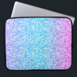 Capa Para Notebook Glitter Colorido E Grelhas<br><div class="desc">Simples e elegante brilho retrorreflector colorido e faíscas. Tons verdes e azuis cor-de-rosa brilham.</div>