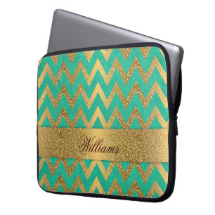 Capa Para Notebook Glitter dourado falso glitter de gíria de gíria