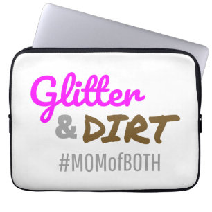 Capa Para Notebook Glitter e Dirt Mãe de ambas as Mãe Goft