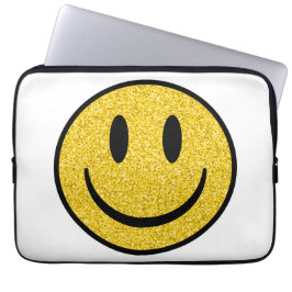 Capa Para Notebook Glitter Smile Face
