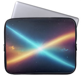 Capa Para Notebook Glowing Space Cosmic Light Abstract Sci-Fi