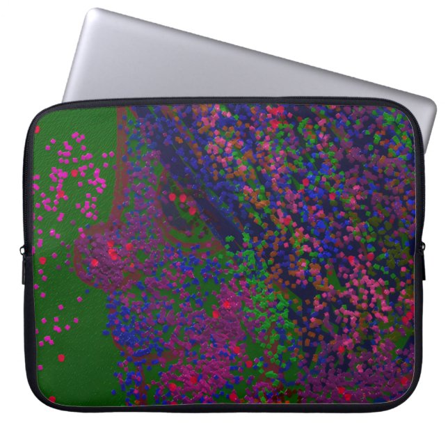 Capa Para Notebook Gnome Quilted Pattern Laptop Sleeve (Frente)