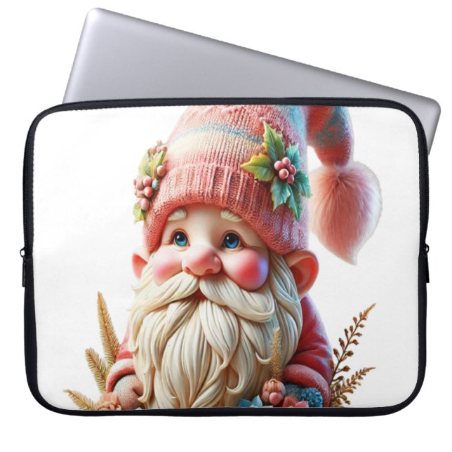 Capa Para Notebook Gnomo florido (Frente)