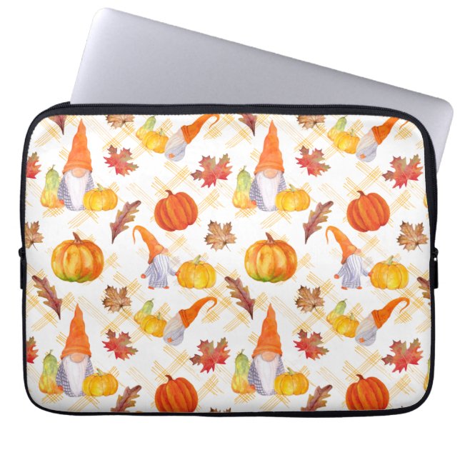 Capa Para Notebook Gnomos, Bompkins E Folhas De Água Caindo (Frente)