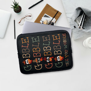 Capa Para Notebook Gobble Gobble Até Você Cambalear Ação de Graças Di