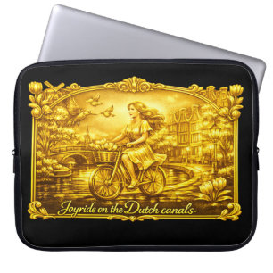 Capa Para Notebook GoldAmsterdam Abstrato Romântico Vintage StreetRid