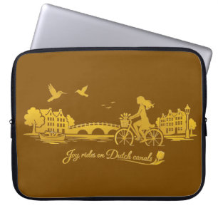 Capa Para Notebook GoldAmsterdam Abstrato Romântico Vintage StreetRid