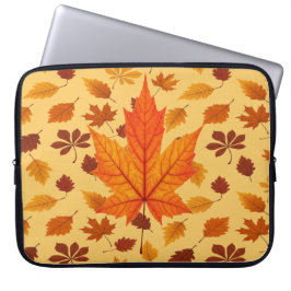Capa Para Notebook Golden Autumn Leaves