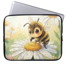 Capa Para Notebook Golden Bumblebee in Bloom Dance
