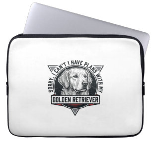 Capa Para Notebook Golden Retriever Desculpe Tenho Planos Amante de C