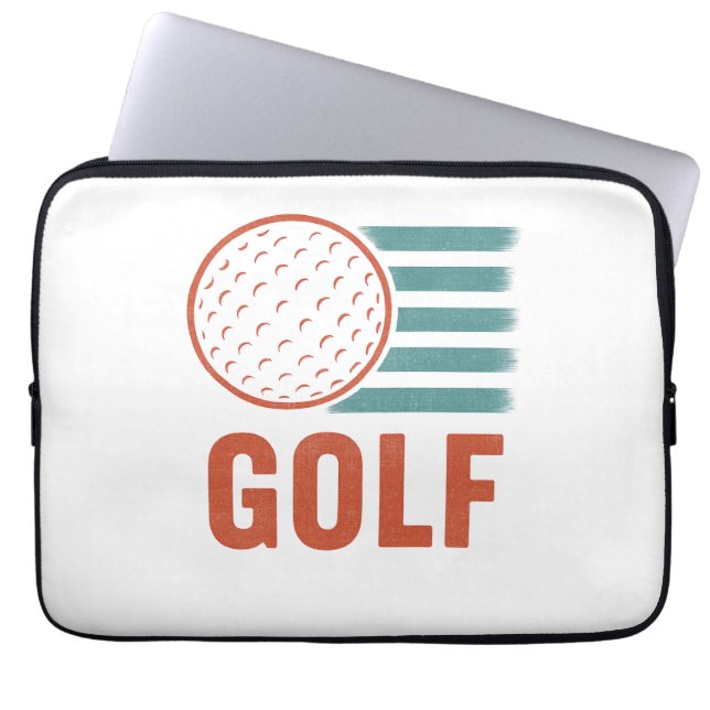 Capa Para Notebook Golf Grunge Retro (Frente)